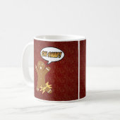 Oh Snap Funny Christmas Gingerbrot Mann Broken Leg Kaffeetasse (Vorderseite Links)