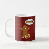 Oh Snap Funny Christmas Gingerbrot Mann Broken Leg Kaffeetasse (Links)