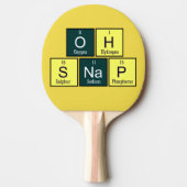 Oh Snap Funny Element Chemie Lehrer Chemist Tischtennis Schläger (Vorderseite)