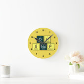 Oh Snap Funny Element Chemistry Teacher Runde Wanduhr (Zuhause)