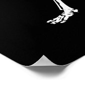 Oh, Snap, Funny Skeleton Halloween Poster (Ecke)