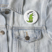 Oh Snap Funny Snapping Crocodile Puff Button (Beispiel)