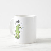 Oh Snap Funny Snapping Crocodile Puff Kaffeetasse (Vorderseite Links)