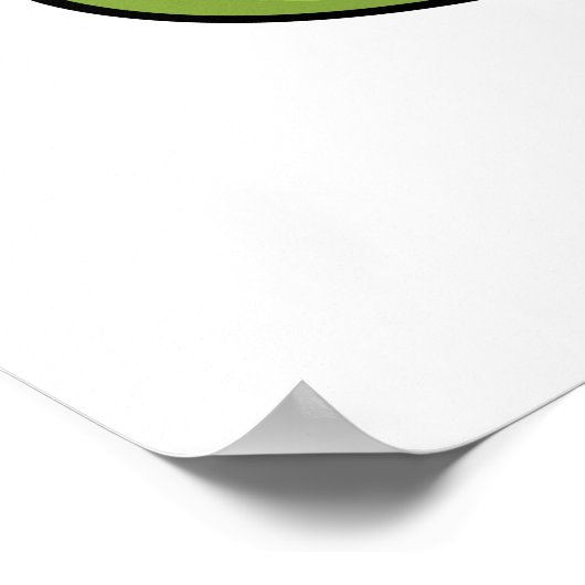 Oh Snap Funny Snapping Crocodile Puff Poster (Ecke)