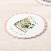 Oh Snap | Geburtstag der Kamera Untersetzer (angewinkelt)