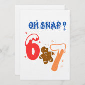 Oh Snap Gingerbread 67 Einladung (Vorne/Hinten)