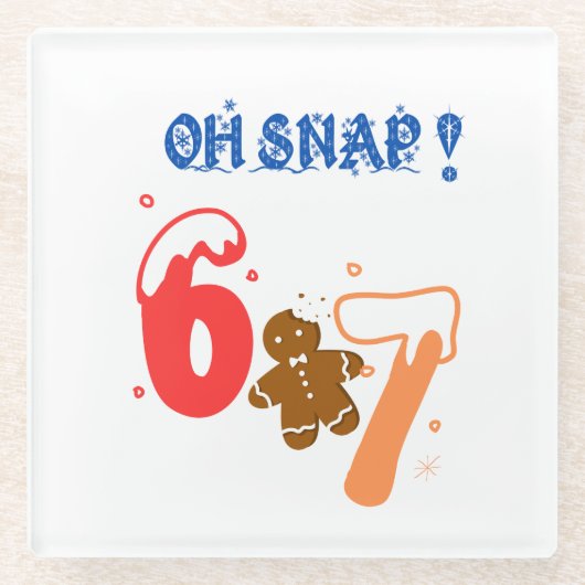 Oh Snap Gingerbread 67 Glasuntersetzer (Vorderseite)