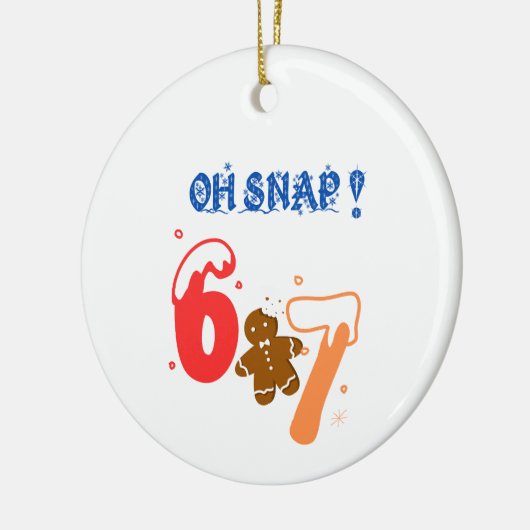 Oh Snap Gingerbread 67 Keramik Ornament (Links)