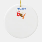 Oh Snap Gingerbread 67 Keramik Ornament (Hinten)