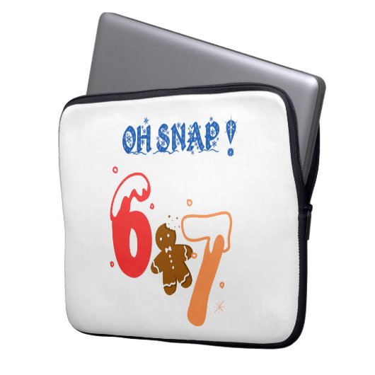 Oh Snap Gingerbread 67 Laptopschutzhülle (Vorderseite Links)