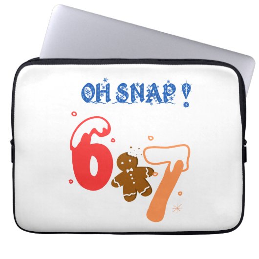 Oh Snap Gingerbread 67 Laptopschutzhülle (Vorderseite)