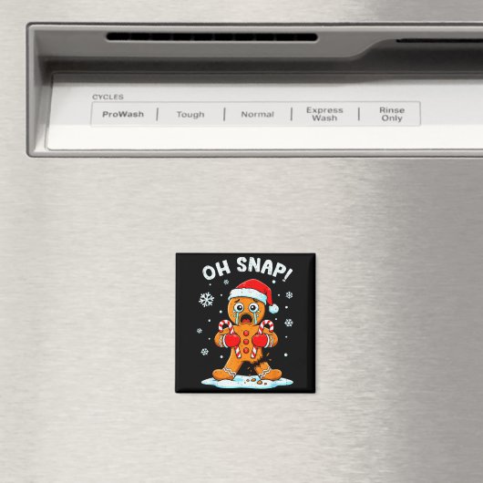 Oh Snap Gingerbread Christmas Xmas Cookie Baking H Magnet (In Situ (Geschirrspüler))