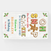 Oh Snap! Gingerbread Cookie Any Age Birthday Banner (Horizontal)