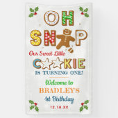 Oh Snap! Gingerbread Cookie Any Age Birthday Banner (Vertikal)