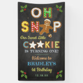 Oh Snap! Gingerbread Cookie Any Age Birthday Banner (Vertikal)
