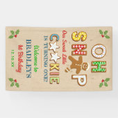 Oh Snap! Gingerbread Cookie Any Age Birthday Banner (Horizontal)