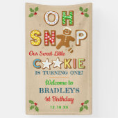 Oh Snap! Gingerbread Cookie Any Age Birthday Banner (Vertikal)