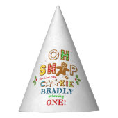 Oh Snap! Gingerbread Cookie Any Age Birthday Partyhütchen (Vorderseite)