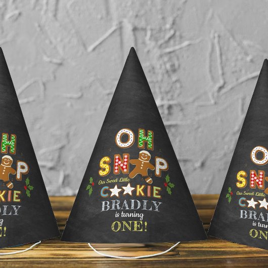 Oh Snap! Gingerbread Cookie Any Age Birthday Partyhütchen