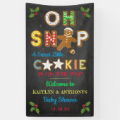 Oh Snap! Gingerbread Cookie Baby Shower Welcome Banner (Vertikal)
