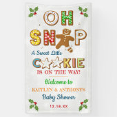 Oh Snap! Gingerbread Cookie Baby Shower Welcome Banner (Vertikal)