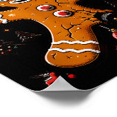 Oh Snap Gingerbread Man Christmas Funny Cookie Ugl Poster (Ecke)