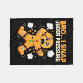 Oh Snap Gingerbread Man Cookies I Snap Under Press Fleecedecke (Vorderseite (Horizontal))