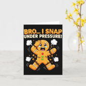 Oh Snap Gingerbread Man Cookies I Snap Under Press Karte (Gelbe Blume)