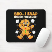 Oh Snap Gingerbread Man Cookies I Snap Under Press Mousepad (Mit Mouse)