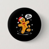 Oh Snap Gingerbread Man Shirt Adult Kids Men Women Button (Vorderseite)