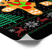 Oh Snap Gingerbread Mann Frohe Weihnachten Weihnac Poster (Ecke)