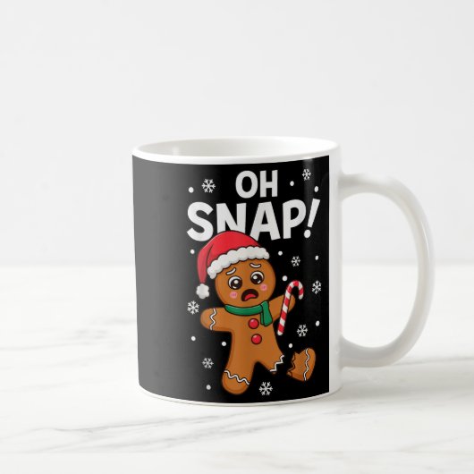 Oh Snap Gingerbread Mann für erwachsene Kinder Män Kaffeetasse (Rechts)