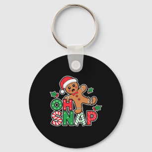 Oh Snap Gingerbread Mann Niedlich Weihnachtskeks K Schlüsselanhänger