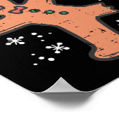 Oh Snap Gingerbread Mann Spaß Weihnachten Weihnach Poster (Ecke)