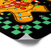 Oh Snap Gingerbread Mann Weihnachtsmann Kinder Kin Poster (Ecke)
