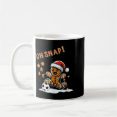 Oh Snap Gingerbread Mann Weihnachtssoccer Kaffeetasse (Links)