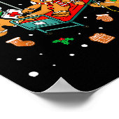 Oh Snap Gingerbread Nurse Funny Nursing Christmas  Poster (Ecke)