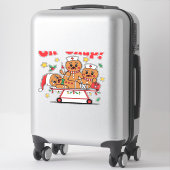 Oh Snap Gingerbread School Nurse Christmas Classic Aufkleber (Koffer)