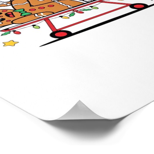 Oh Snap Gingerbread School Nurse Christmas Classic Poster (Ecke)