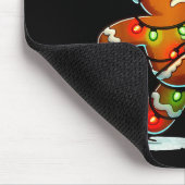 Oh Snap Gingerbread Soccer Xmas Light Holiday Mousepad (Ecke)