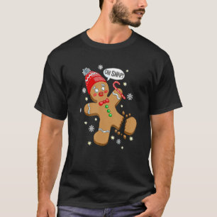 Oh Snap Gingerbrei Cookie Man Costume Backteam T-Shirt