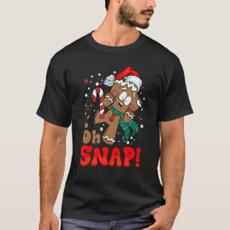 Oh Snap Gingerbrei Mann Retro Weihnachtsmatte T-Shirt