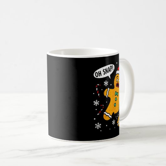 Oh Snap Gingerbrei Mann Weihnachten Weihnachten We Kaffeetasse (VorderseiteRechts)