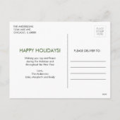 Oh Snap Gingerbrei Men Holiday Postkarte (Rückseite)