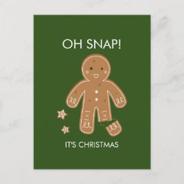 Oh Snap Gingerbrei Men Holiday Postkarte