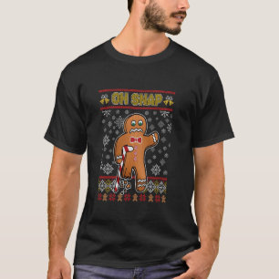 Oh Snap Gingerbrett Weihnachten Weihnachten Weihna T-Shirt