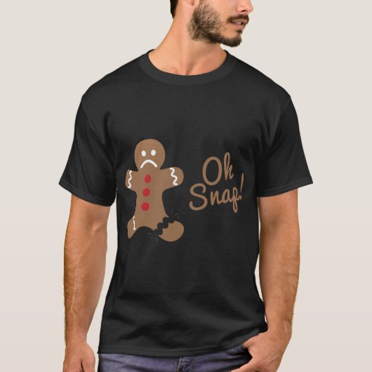 Oh Snap Gingerbrot Man T-Shirt (Vorderseite)