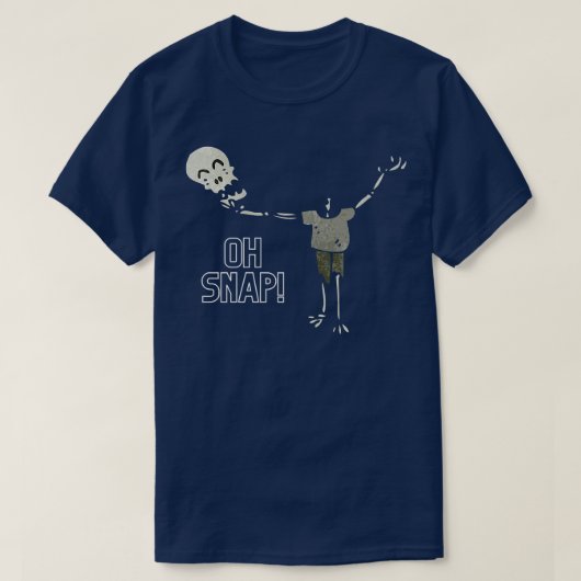 Oh Snap Halloween Skeleton T-Shirt (Design vorne)