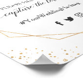 Oh Snap Hashtag Sign Geometric Greenery Eukalyptus Poster (Ecke)