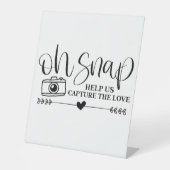 Oh Snap hilft uns, die Liebe zu erfassen Sockelschild (Vorderseite)
